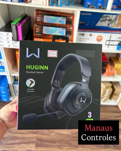 Fone Gamer Warrior Huginn Conexão P3 com Microfone Removível