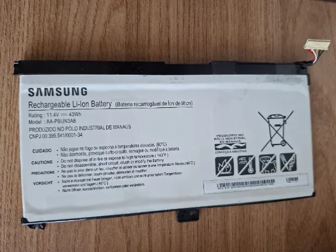 Bateria Notebook Samsung usada