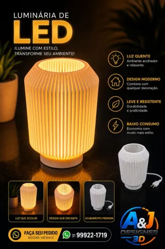 Luminária Led 3D