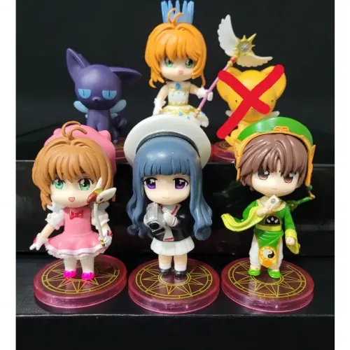 1 Miniatura Sakura Card Captor - Spinel, Kero, Syaoran, Tomoyo , action figure, boneco, f