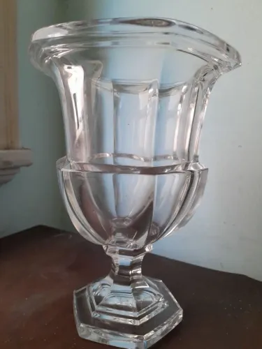 Jarra de cristal sextavada