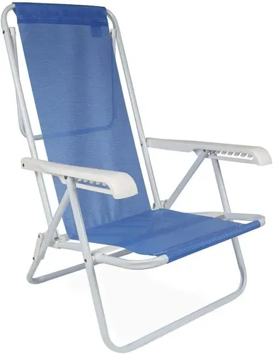 Cadeira praia mor 8 posições aluminio