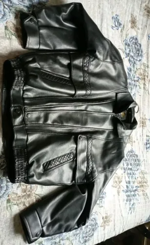 Jaqueta Vintage couro sintético
