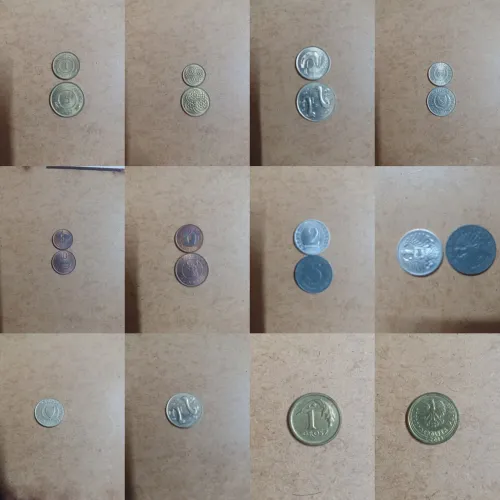 Moedas antigas colecionaveis