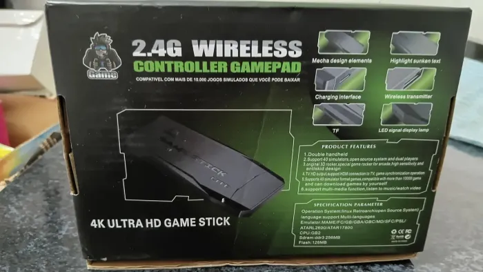 Game stick HDMI 10 mil jogos retrô