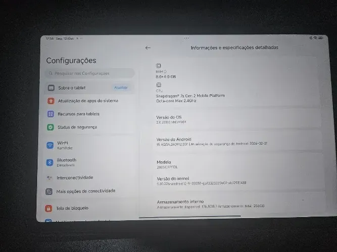 Xiaomi Redmi Pad Pro 8GB de Ram + 256 de armazenamento