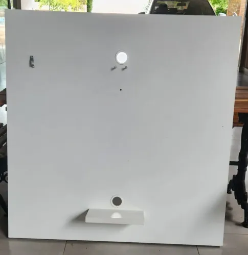 Painel MDF branco para TV 