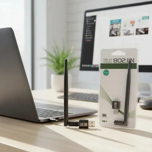 Adaptador Antena Wi-fi Com Usb Pc Notebook Wireless 1800mb/s