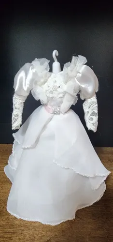 Barnie Vestido Noiva artesanal