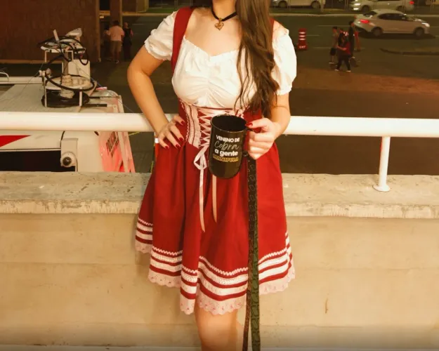 Traje típico alemão feminino - Tamanho P