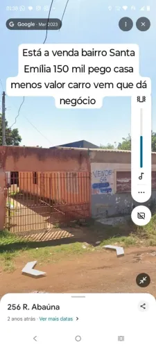 Casa no santa Emília chama 