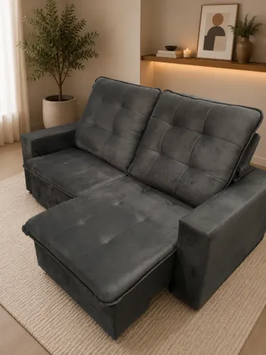Sofá Retrátil e Reclinável OFERTA DA SEMANA
