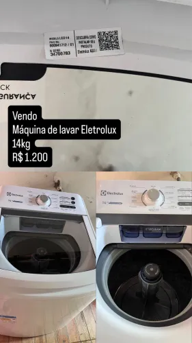 Maquina de lavar 14kg Eletrolux