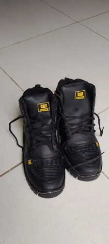 Bota Coturno Adventure Cano Curto Preto amarelo do n°40