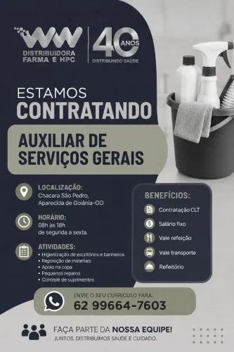 Auxiliar de Serviço Gerais