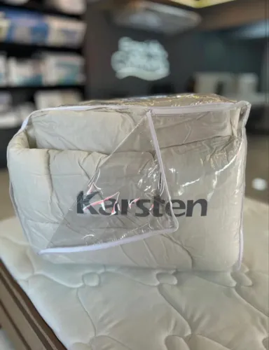 EDREDOM TOM BEGE SUPER KING 200 FIOS 100% ALGODÃO KARSTEN