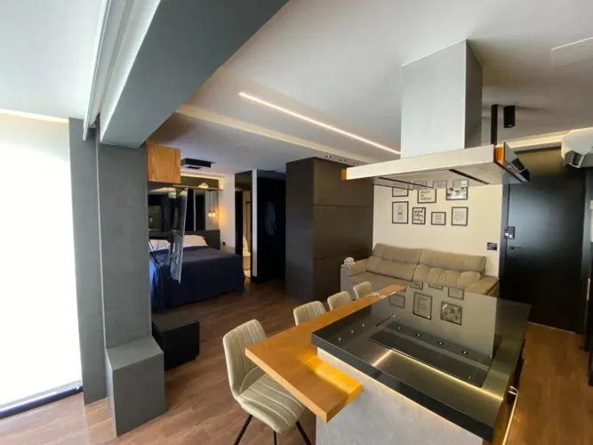 Apartamento com 1 dormitório para alugar, 49 m² por R$ 5.139,00/mês - Santo Antônio - Amer