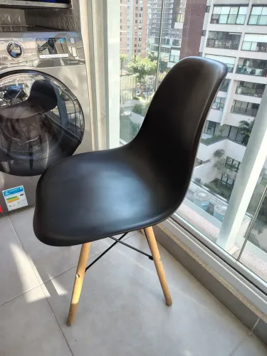 Cadeira Easy Wood Tok Stok preta