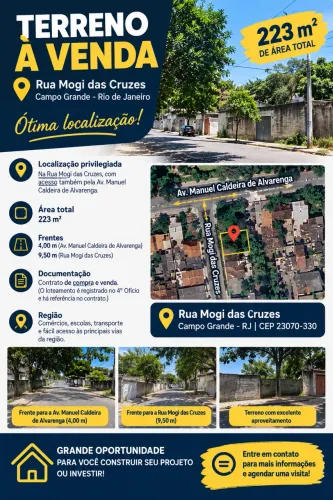Terreno plano ótima localização Campo Grande