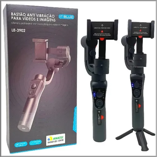 Gimbal estabilizador de imagem modelo pro it blue le3902 Lacrado