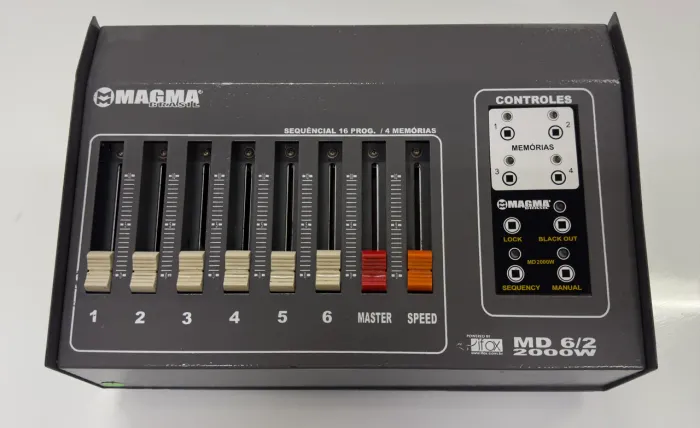 Mesa Dimmer 6 Canais 2000W - MAGMA