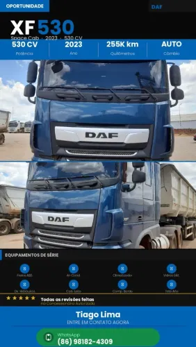 Caminhão Scania e DAF 540, 530, 500 6x4