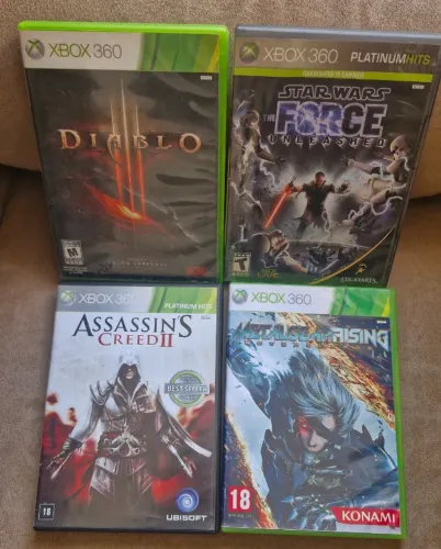 Lote 4 Jogos Originais Xbox 360 (Faço olx pay)