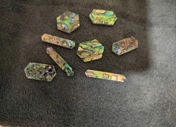 Marcação inlay de abalone