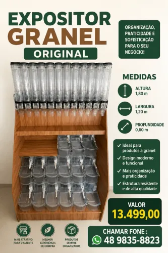 EXPOSITOR GRANEL - PRODUTOS NATURAIS