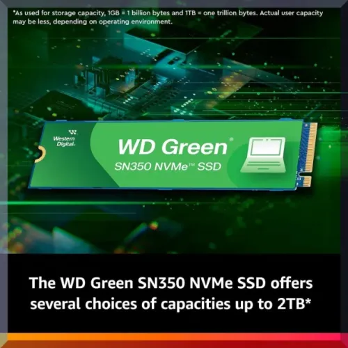 SSD WD Green SN350 480GB NVMe M.2 2280 para upgrade de sistema Ultimas unidades