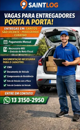 ENTREGAS TIKTOK E SHEIN - SANTOS, SV, PG E CUBATÃO<br>