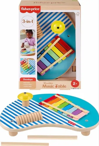 Mesa de Atividades Musicais de Madeira fisher price novo 