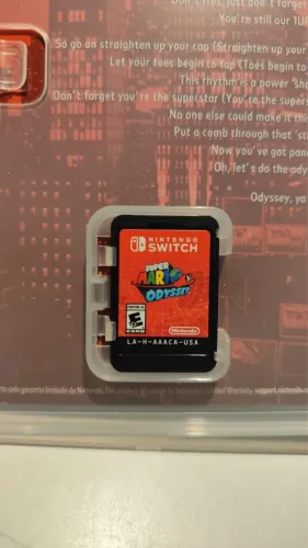 Jogo Super Mario Odyssey - Nintendo Switch (Mídia Física)