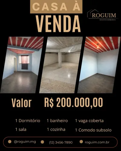 MG Casa à venda 117m no São Dimas com garagem e cômodo extra, ótima localização