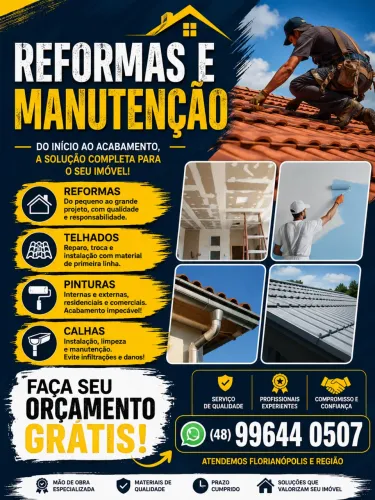 Reformas de telhados pinturas casa apartamento lojas faça-se orçamento