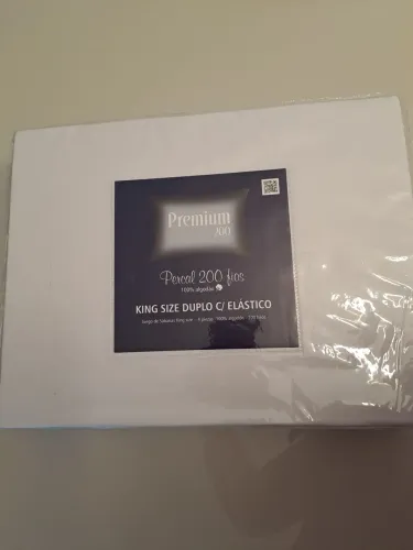 1 conjunto de lençol King site duplo com elástico