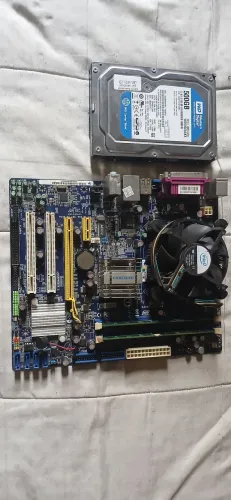 Kit ddr2 dual core 4gb ram hd 500gb