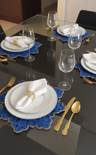 Souplat jogo Americano de crochê 