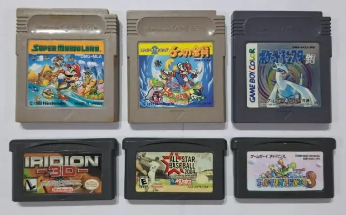 Jogos originais de Game Boy e Game Boy Advance