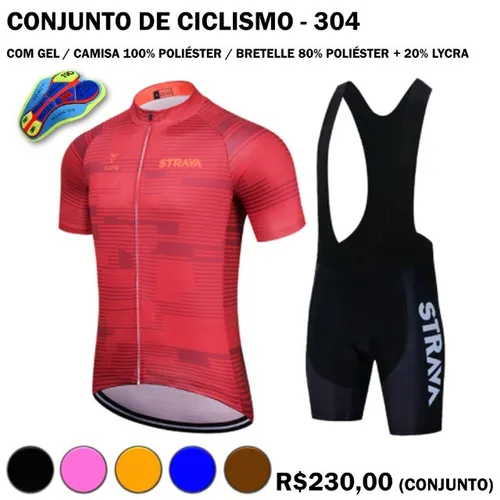 Roupa de Ciclismo Vermelha