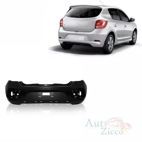 Parachoque Traseiro Sandero 2015 à 2017 Stepway