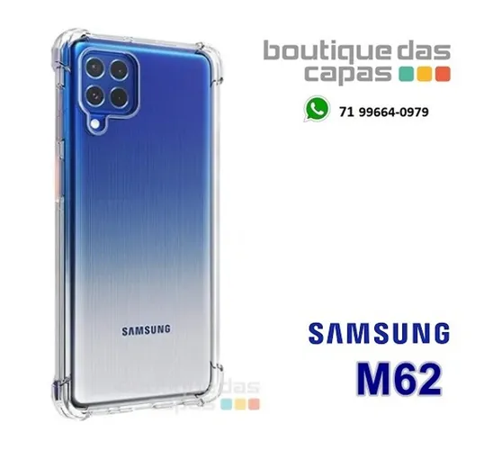 Capa tpu borda anti impacto samsung a10 a54 a14 m62 6.5 m32 4g m52 5g