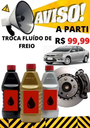 Troca de Fluído de Freio 