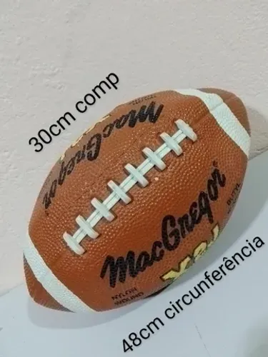 Bola de futebol americano de borracha com 30 cm marca MacGregor X2y