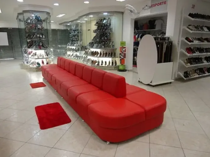 Sofas ilha para lojas de calcados e magazines