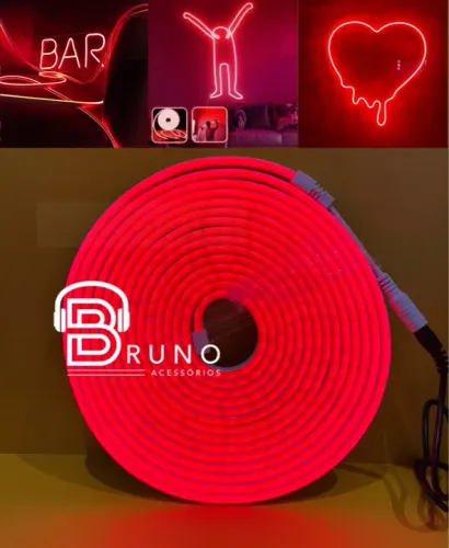Mangueira Neon Vermelho 5m