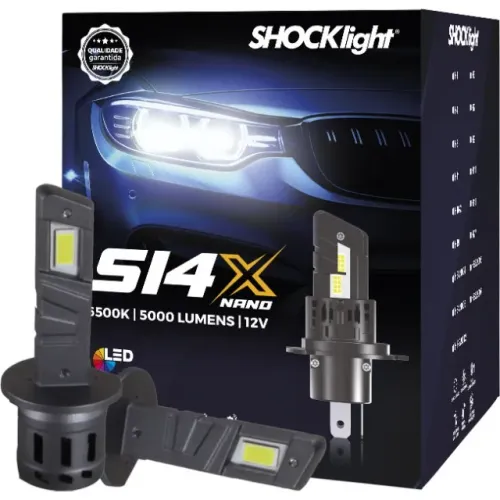 Kit led Nano S14X H1 H3 H7 H8 H11 H16-2 H18 H27 HB3 e HB4