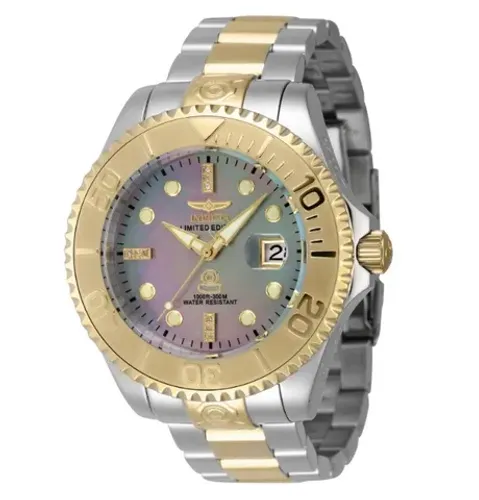 Relogio Masculino Invicta edição limitada automatico com diamantes e madreperola