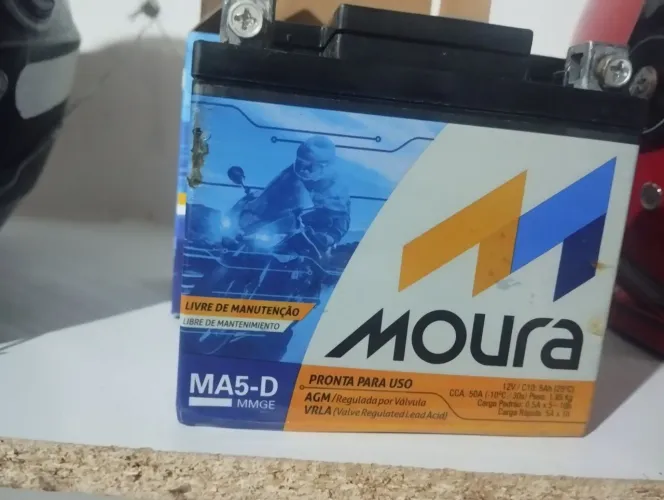 Bateria Moura de moto nova 