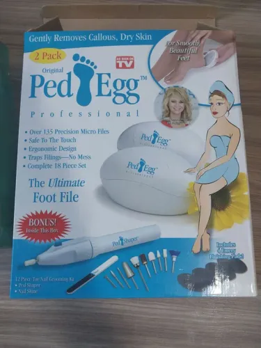 Ped Egg - Removedor de Calos e Pé Rachado - 2 Pacotes